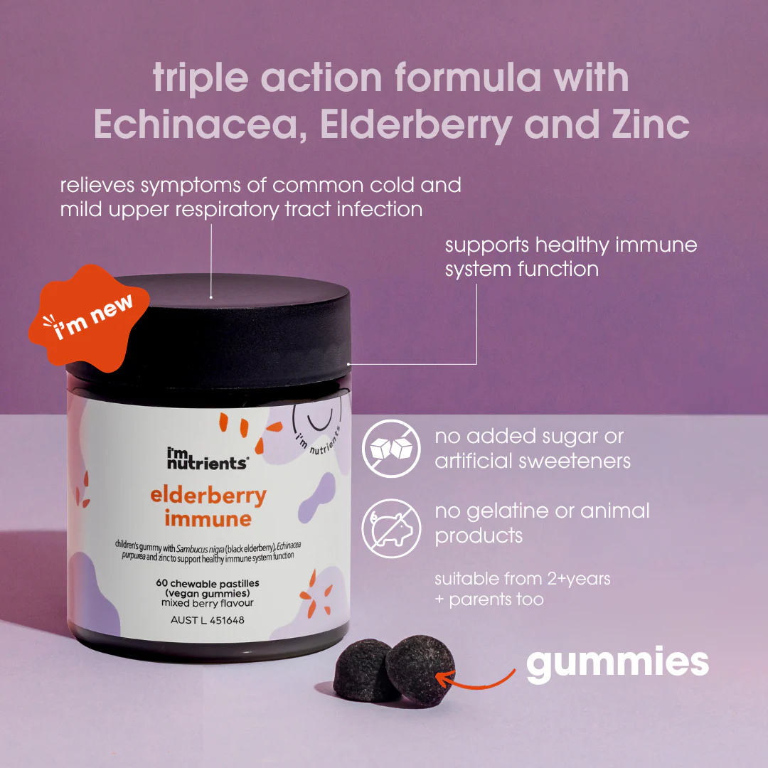 I'm Nutrients Elderberry Immune Gummies for Kids