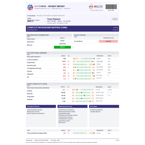 sample microbiome report